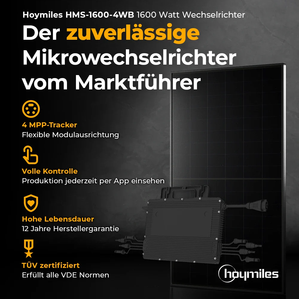 Balkonkraftwerk 1500W - Komplettset Gitterbalkon - Image 4