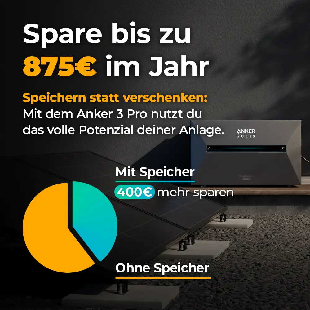 Solarkraftwerk 2500W mit Speicher Anker SOLIX 3 Pro - Set - Image 5