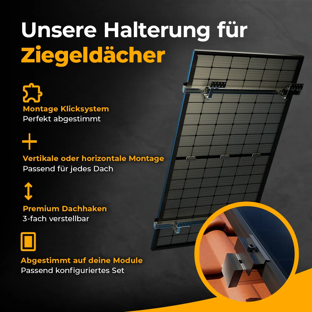 Balkonkraftwerk 2000W mit Speicher Anker SOLIX 3 Pro - Komplettset Schrägdach - Image 5
