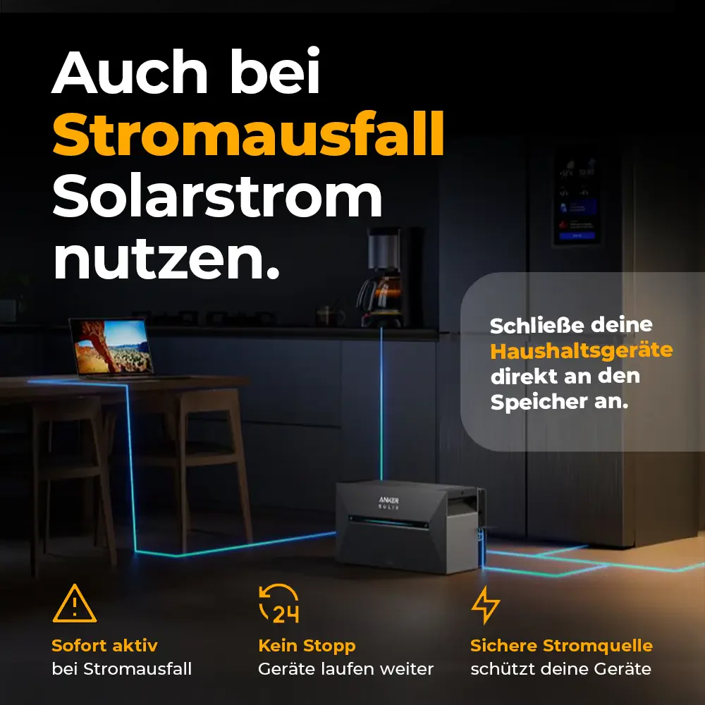 Balkonkraftwerk 1000W/800W mit Speicher Anker SOLIX 3 Pro - Set - Image 5
